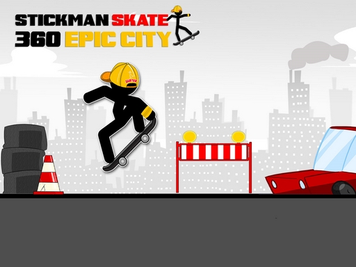 Stickman Skate 360 Epic City - Jogos grátis, jogos online